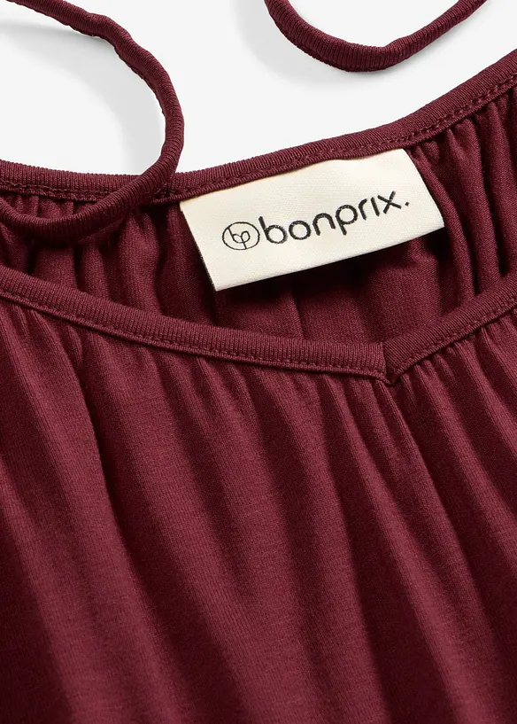 Top &agrave; fines bretelles en viscose fluide, bonprix