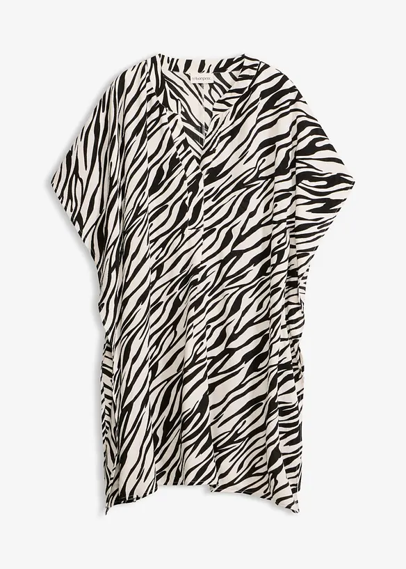 Strandtunika aus strukturiertem Crinkle, bonprix