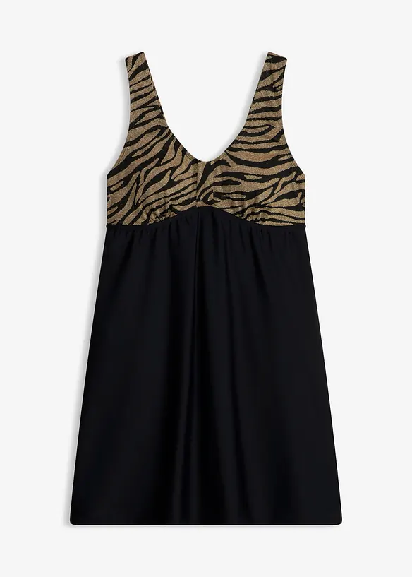 Badekleid mit gl&auml;nzendem Material, bonprix