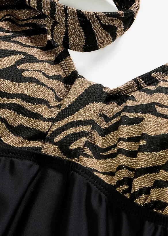 Badekleid mit gl&auml;nzendem Material, bonprix