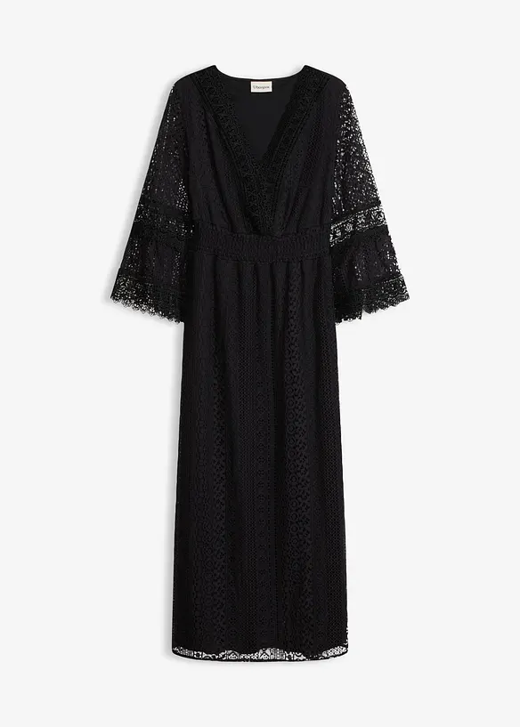 Maxikleid in Crochet-Optik, bonprix