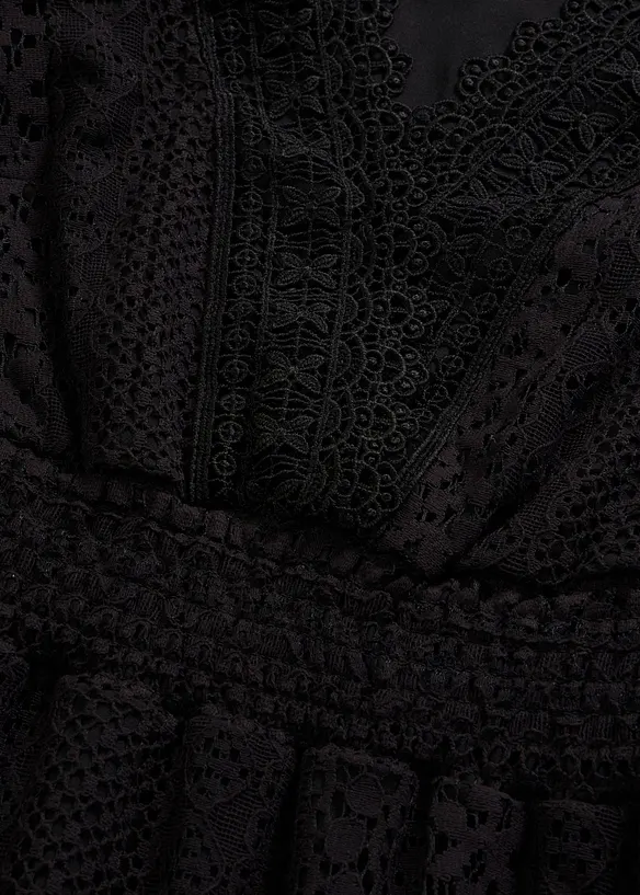 Maxikleid in Crochet-Optik, bonprix