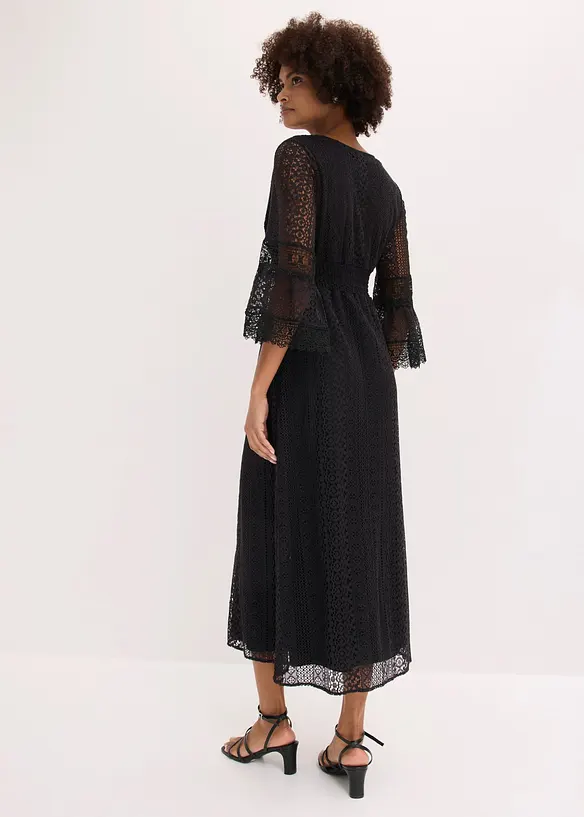 Maxikleid in Crochet-Optik, bonprix