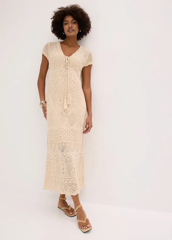 Strickkleid mit Ajour-Muster, bonprix