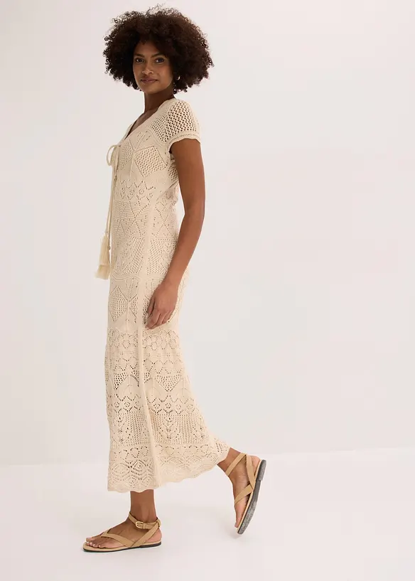 Strickkleid mit Ajour-Muster, bonprix