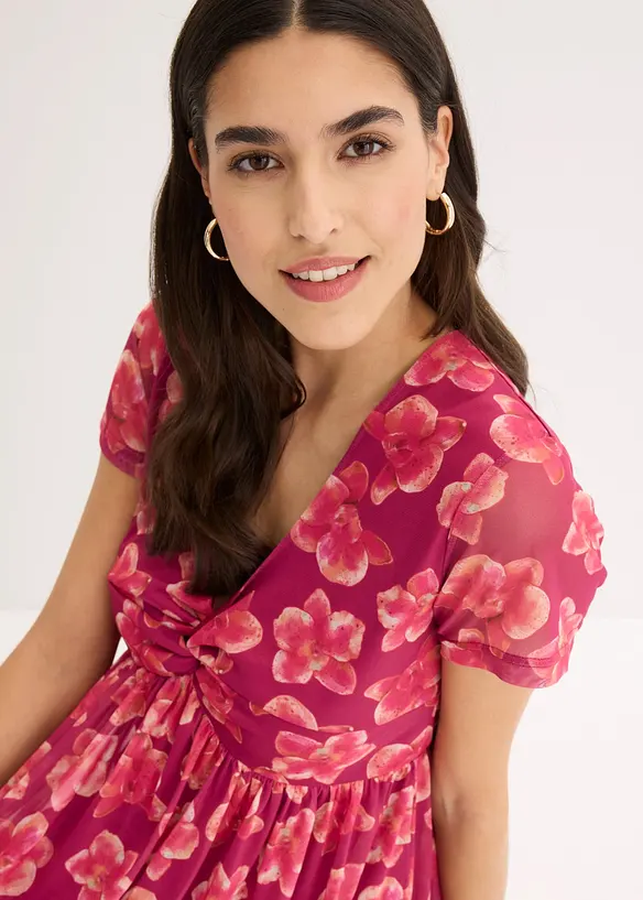 Robe en jersey mesh, bonprix