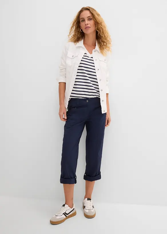 Pantalon extensible cargo 3/4, bonprix