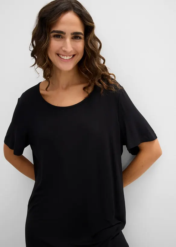 Jerseykleid aus flie&szlig;endem Viskose-Mix, bonprix