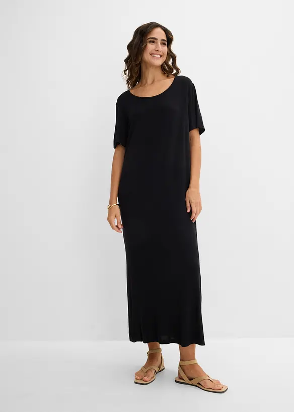 Jerseykleid aus flie&szlig;endem Viskose-Mix, bonprix