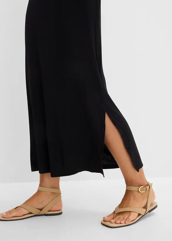 Jerseykleid aus flie&szlig;endem Viskose-Mix, bonprix