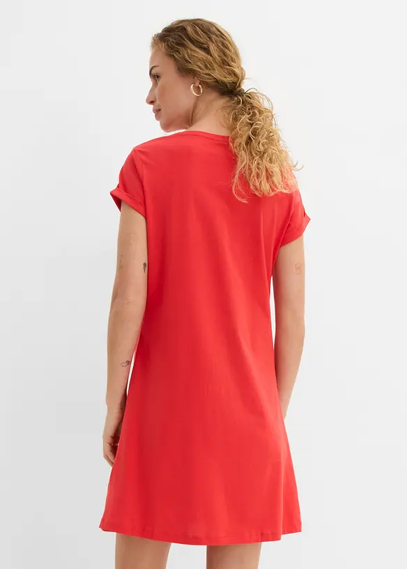 Shirtkleid aus reiner Bio-Baumwolle, bonprix
