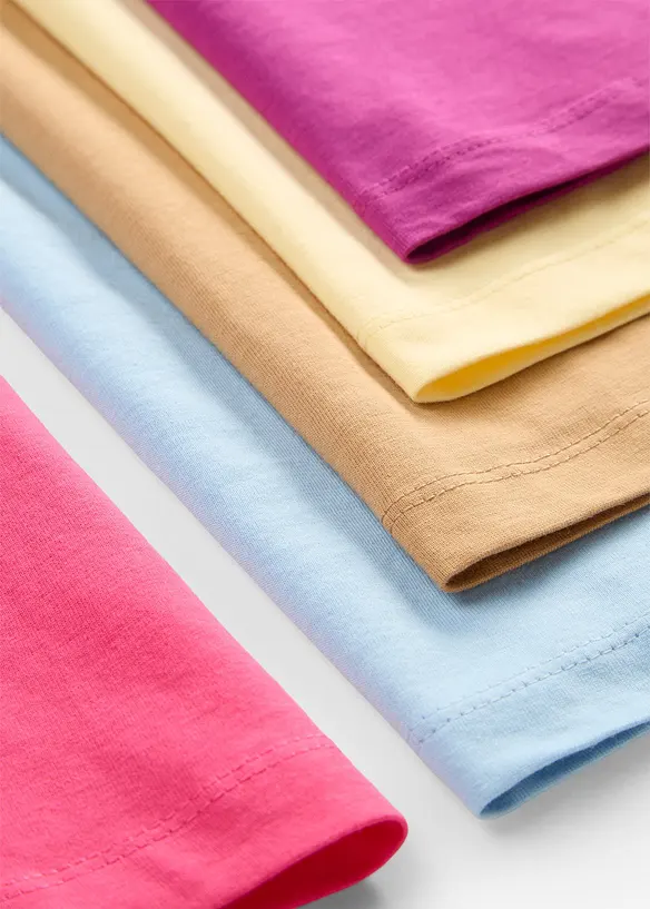 Lot de 5 d&eacute;bardeurs longs 100% coton, bonprix