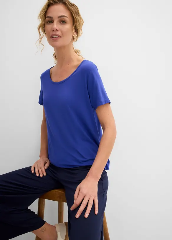 T-shirt long en viscose douce, bonprix