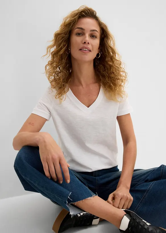 T-Shirt aus reiner Baumwolle, bonprix