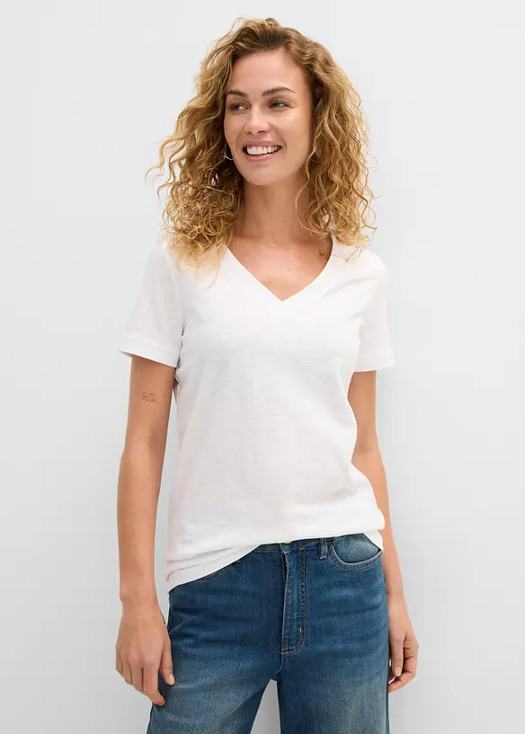 T-Shirt aus reiner Baumwolle, bonprix