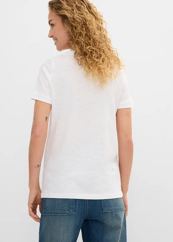 T-Shirt aus reiner Baumwolle, bonprix
