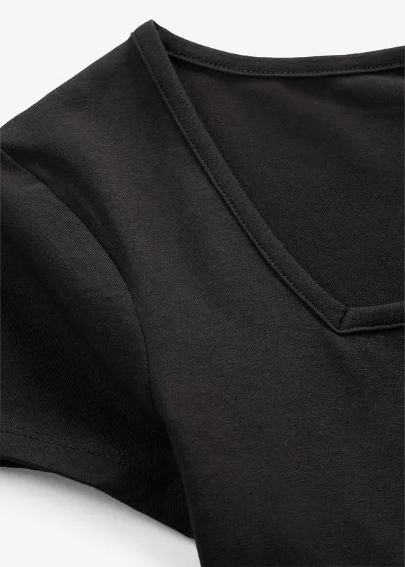 T-shirt manches courtes &agrave; encolure carr&eacute;e, bonprix