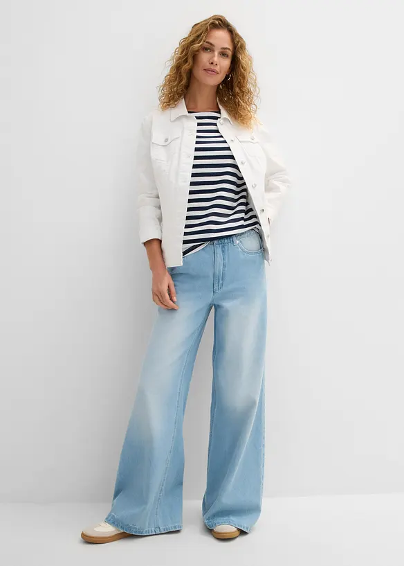 T-shirt &agrave; encolure bateau, bonprix