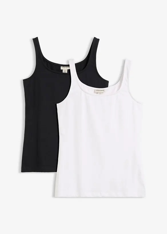 Lot de 2 tops, bonprix