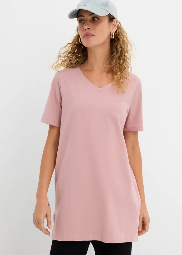 Longshirt mit V-Ausschnitt (2er Pack), bonprix