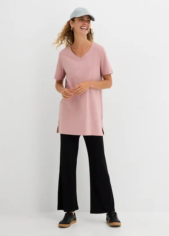Longshirt mit V-Ausschnitt (2er Pack), bonprix