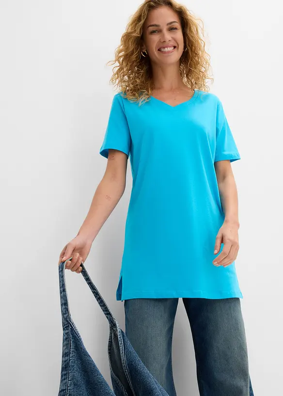 Longshirt mit V-Ausschnitt (2er Pack), bonprix