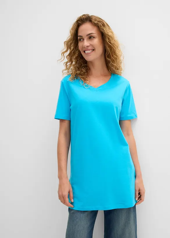 Longshirt mit V-Ausschnitt (2er Pack), bonprix