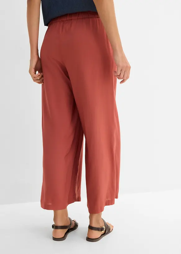 Pantalon large en viscose fluide, bonprix