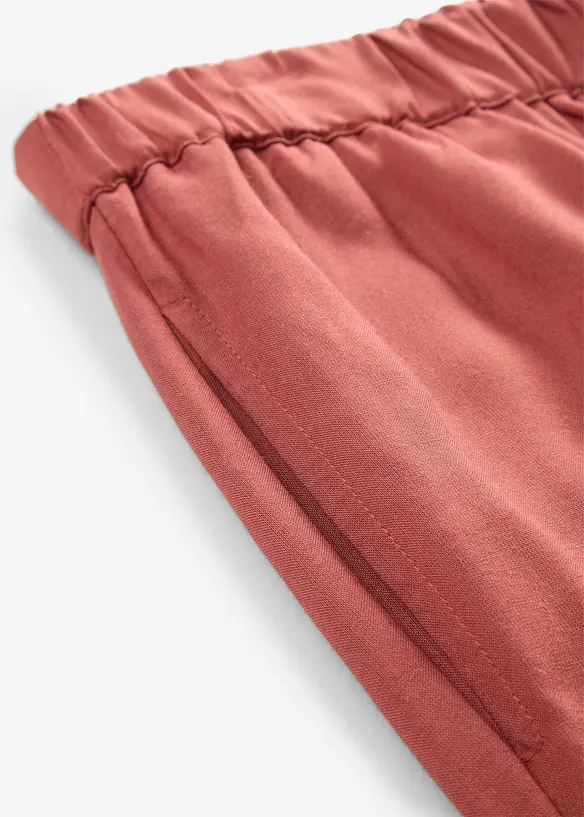 Pantalon large en viscose fluide, bonprix