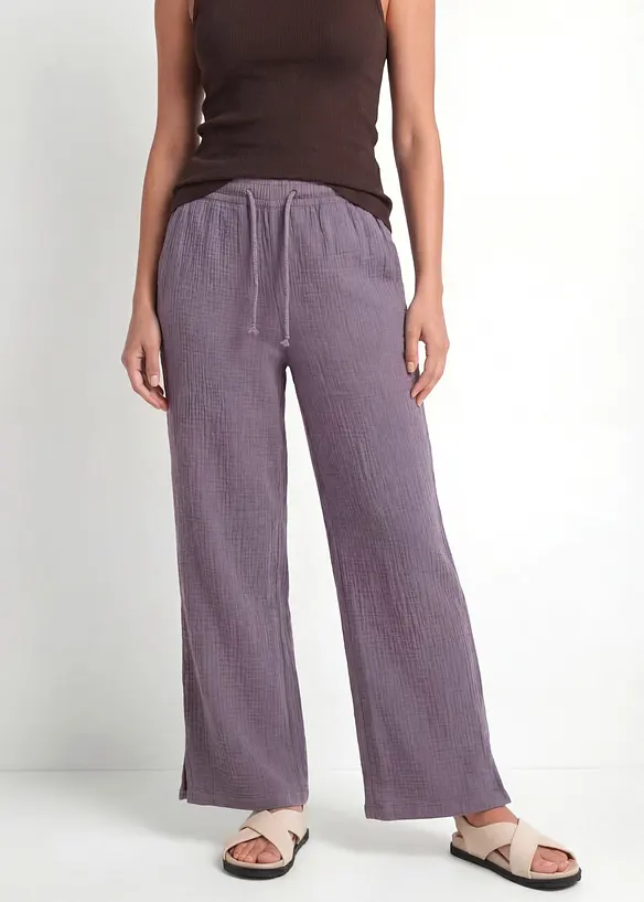 Palazzo-Hose aus luftigem Musselin, bonprix