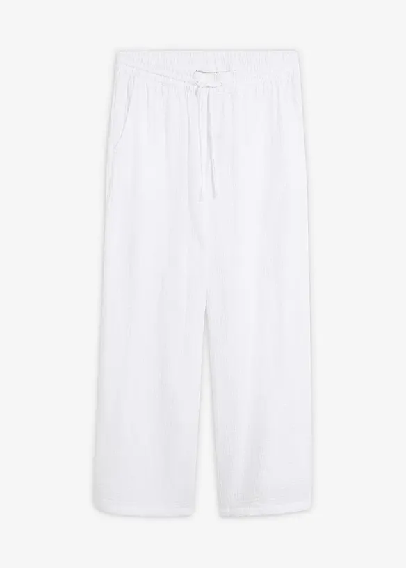 Palazzo-Hose aus luftigem Musselin, bonprix