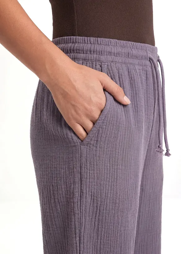 Palazzo-Hose aus luftigem Musselin, bonprix