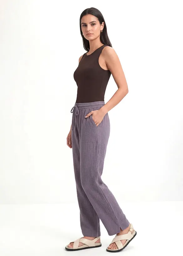 Palazzo-Hose aus luftigem Musselin, bonprix