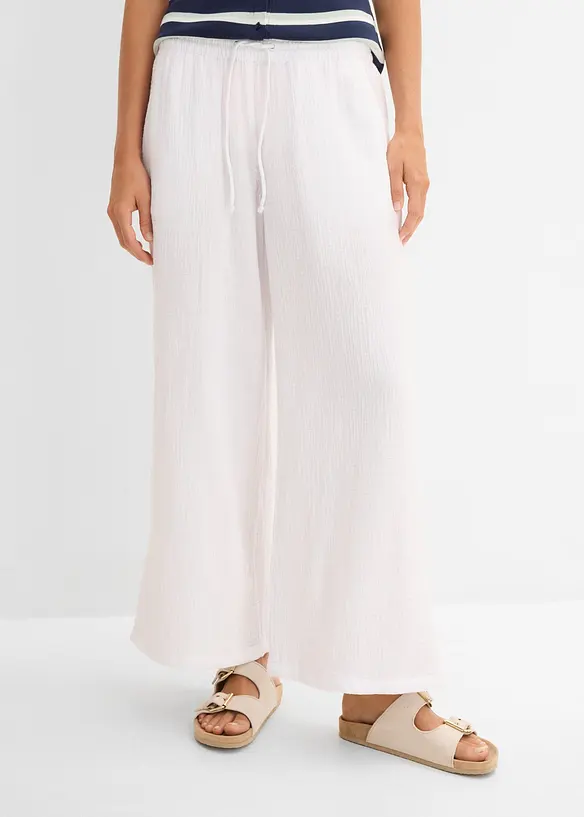Palazzo-Hose aus luftigem Musselin, bonprix