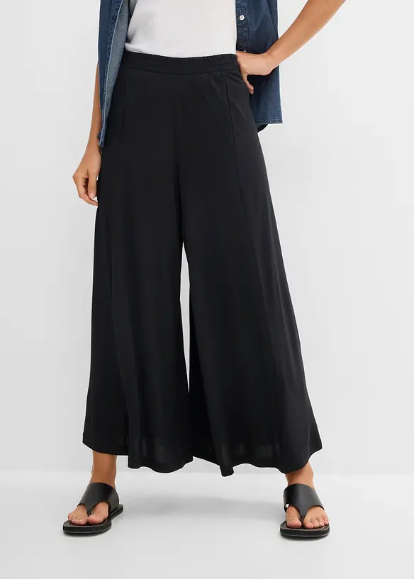 Jupe-culotte en jersey, jambes larges, bonprix