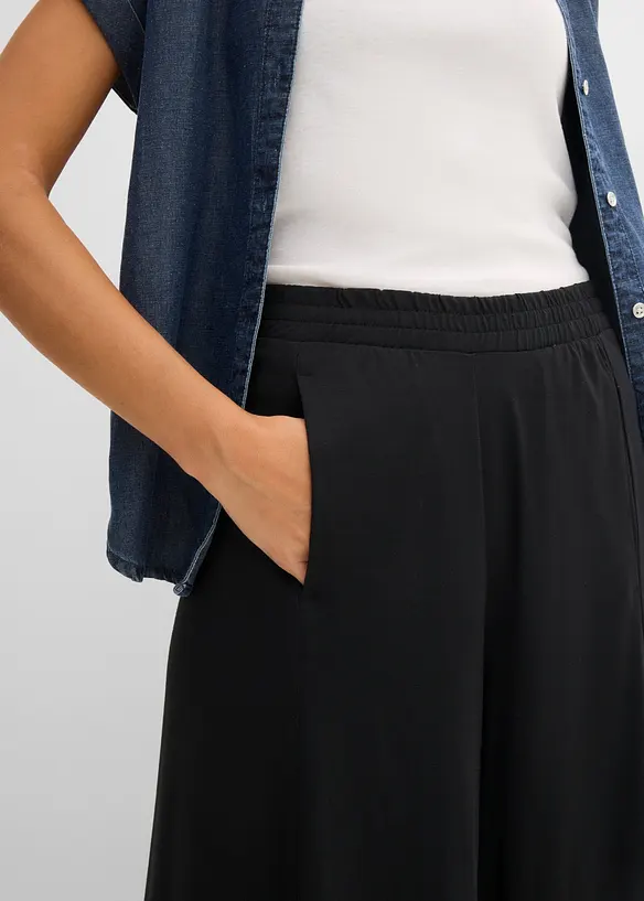 Jupe-culotte en jersey, jambes larges, bonprix