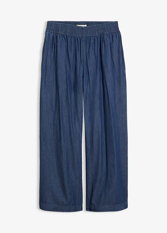 Jean large, taille haute, cropped, bonprix