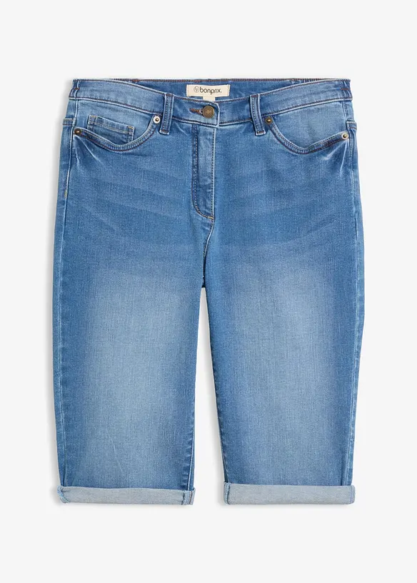 Jeans Bermuda Mid Waist, Bequembund, bonprix
