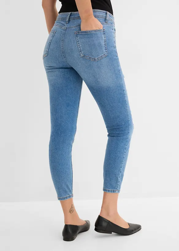 Skinny-Jeans, Mid Waist, Destroyed, bonprix