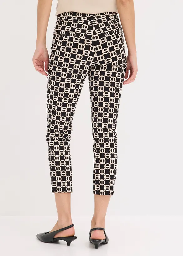 Pantalon 7/8 en bengaline extensible, bonprix