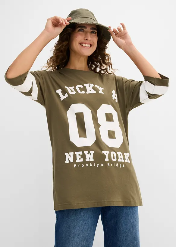 Oversize-Shirt aus reiner Bio-Baumwolle, bonprix