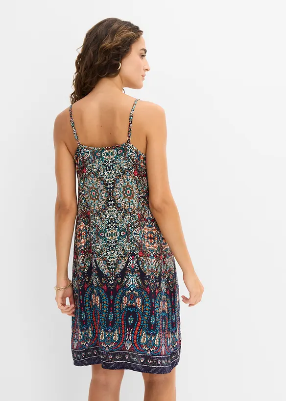 Robe &agrave; bretelles en viscose fluide, bonprix