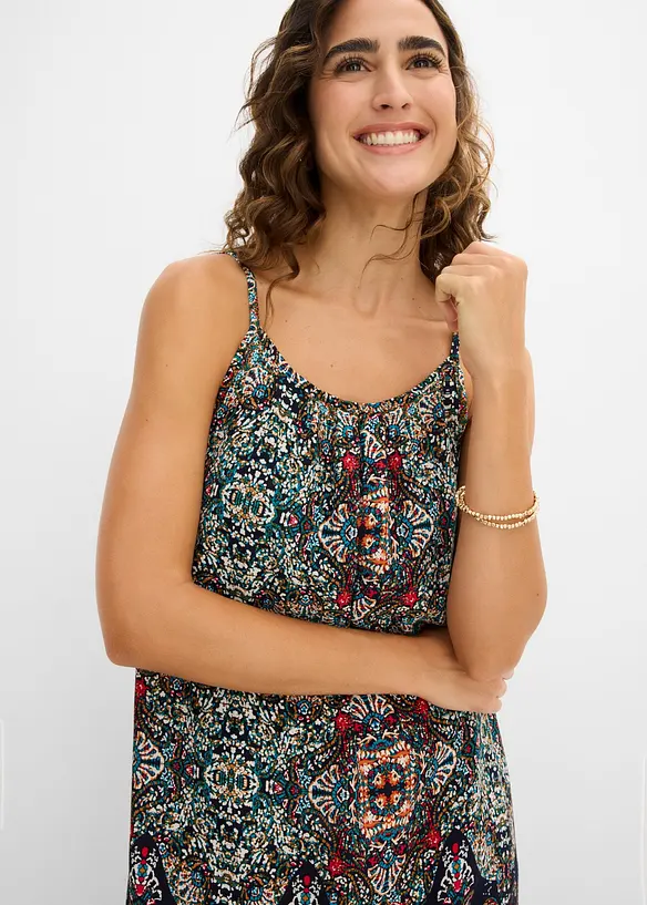 Robe &agrave; bretelles en viscose fluide, bonprix