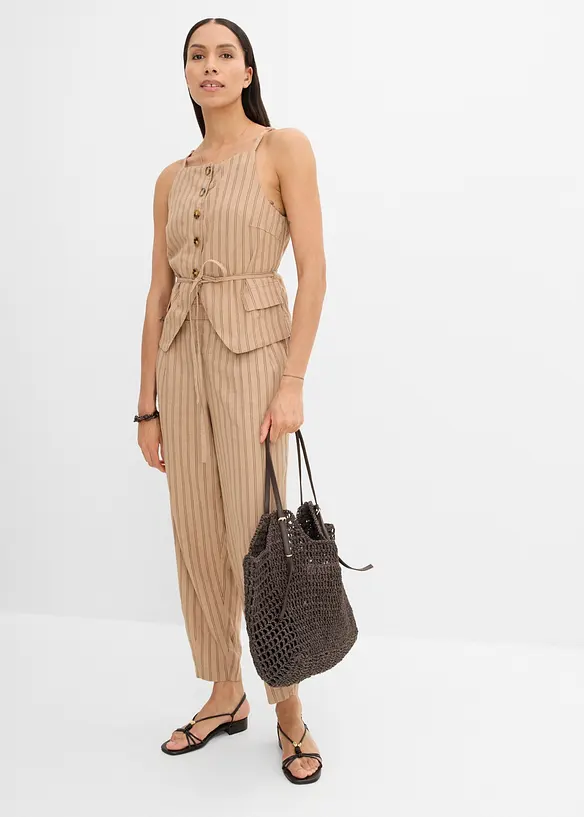 Schlupfhose aus k&uuml;hlendem Leinen-Mix, bonprix
