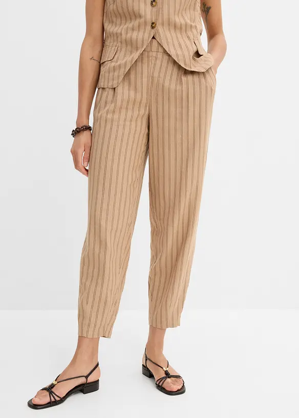 Schlupfhose aus k&uuml;hlendem Leinen-Mix, bonprix