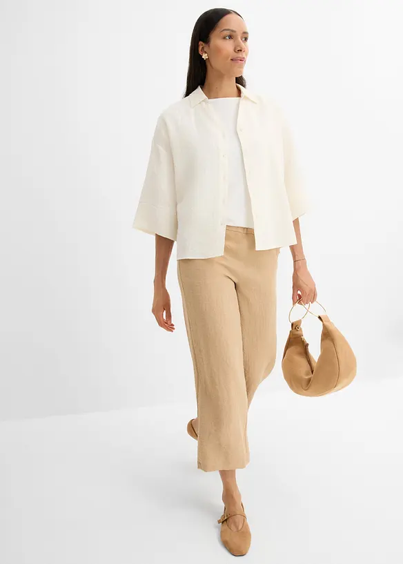 Oversize-Bluse aus Viskose-Mix, bonprix