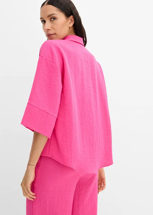 Oversize-Bluse aus Viskose-Mix, bonprix