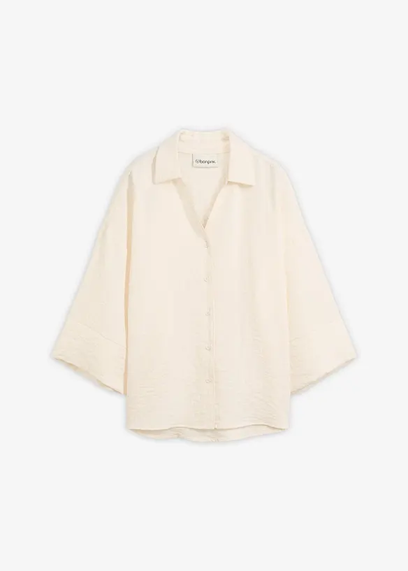 Oversize-Bluse aus Viskose-Mix, bonprix