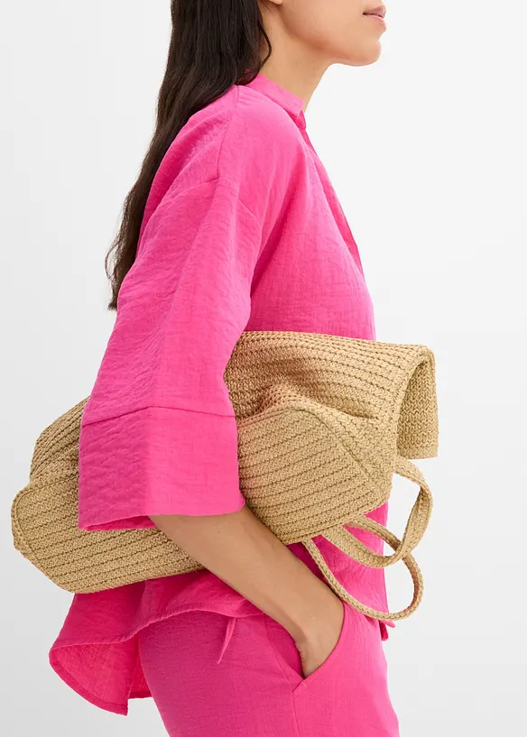 Oversize-Bluse aus Viskose-Mix, bonprix