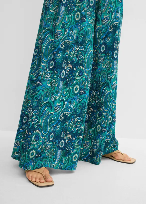 Pantalon palazzo en viscose fluide, bonprix